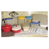 Kitchen Lot- Egg Trays, Bread Container,