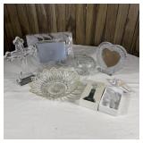 Glass/Crystal Decor- Photo Frames, Cross, Candy