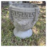 17" Classic Greek Pattern Concrete Garden