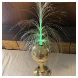 Vintage Fiber Optic Rotating Fountain Lamp