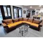 Bernhardt Brown Leather Couch