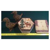 Woven Twig Ducks, Moose Box & more