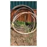 3 ROLLS of PIPE PLUS METAL FRAME