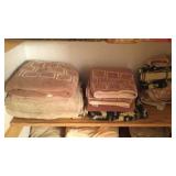 Bath towels, Bedding and clothes hamper
