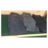 (3) PAIRS OF JEANS (SEE PHOTOS FOR Sz.)