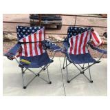 (2) FOLDABLE LAWN CHAIRS
