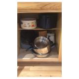 ROASTER, COOK-POTS/ & ENAMEL COFFEE CARAFE