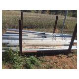 (19)+/- 8ft./9ft OR SHORTER RND. CHAIN LINK POLES