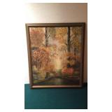 Fall colors painting measures 23in x 27in