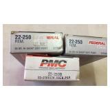 (58)+/- RNDS. OF 22-250 REM