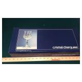 (6) CRYSTAL CHAMPAGNE GLASSES (NIB)