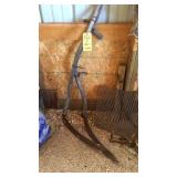 (2) HAND SCYTHES