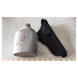 CANTEEN, PISTOL HOLSTER & MORE