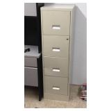 FOUR DRAWER METAL FILE CABINET