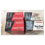 (97+/-) 12GA ASSORTED FEDERAL GAME & TARGET SHELLS