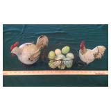 ROOSTER, HIS HEN & THEIR EGGS (ATG)