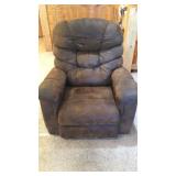 LA-Z-BOY STATIONARY LEATHER RECLINER CHAIR