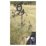 SUNFLOWER ï¿½WELCOMEï¿½ PLANT HOOK & METAL DECOR