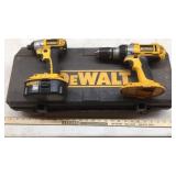 18V DEWALT RECIPROCATING SAW, BATT,  DRILL & OTHER
