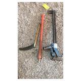 FLOOR JACK, HANDLE AND LIMB SAW