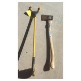 2 1/4lb. AXE W/28" HANDLE & STEEL GRIP GRABBER