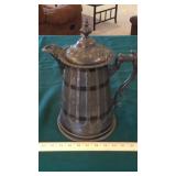 ORNATE PEWTER WATER PITCHER