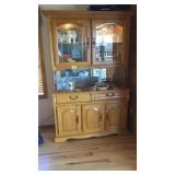 CHINA HUTCH W/INSTALLED LIGHTING