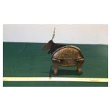 RIVER-ROCK & IRON ENCASED MOOSE FIGURINE