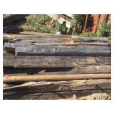 MISC. RR TIES & 8 TO 10in. DIA. WOODEN POSTS (ATG)