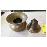 Brass Spitoon plus Brass Bell