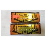 (40) Rnds. OF 7MM-08 REM (140gr. FUSION)