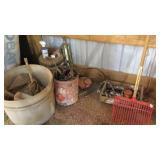 STALL RAKE, BLANKETS, LEAD ROPES & MORE