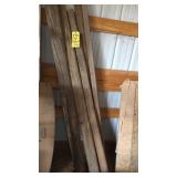 WOOD POSTS & WAGON WHEEL PIECES