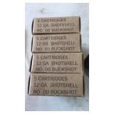 (40+/-) ASSORTED 12GA 00 BUCKSHOT (SOME NEW)