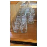 (7) Pc. FROSTED/ETCHED WILDLIFE GLASS SET