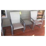 (2) PATIO CHAIRS & TABLE