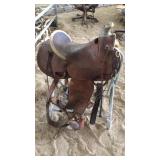 LANGERUD CUSTOM TOOLED 15" SADDLE MARKED # 326