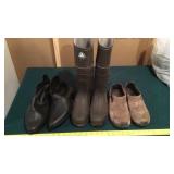 NUMEROUS PAIRS OF RUBBER SHOE SLIPS & SHOES
