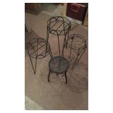 (4) METAL PLANT STANDS