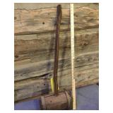 VINTAGE WOODEN TENT STAKE HAMMER