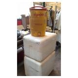 Pair of Large Styrofoam Coolers, 5 Gal Igloo