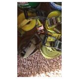 (4) LRG. TIE-DOWN STRAPS (1) HOOK/(3) FLAT