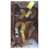 (4) LRG. TIE-DOWN STRAPS (2) HOOK/(2) FLAT