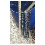 SMALL CHAIN LINK SECTIONS, ANGLE IRON & SCRAP