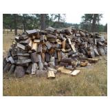 LARGE PILE OF CUT/SPLIT WOOD