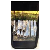 6 inch PVC PIPE and SNOW FENCE