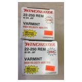 (80)+/- RNDS. OF 22-250 REM