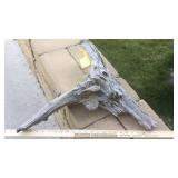 (3) SMALL PIECES OF WOODEN YARD DECOR