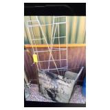 WIRE SHEF BRACKETS, METAL RACKING AND ROLL OF WIRE