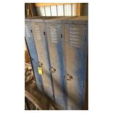 METAL LOCKERS MEASURES  48"W X 12"D X 60" T
